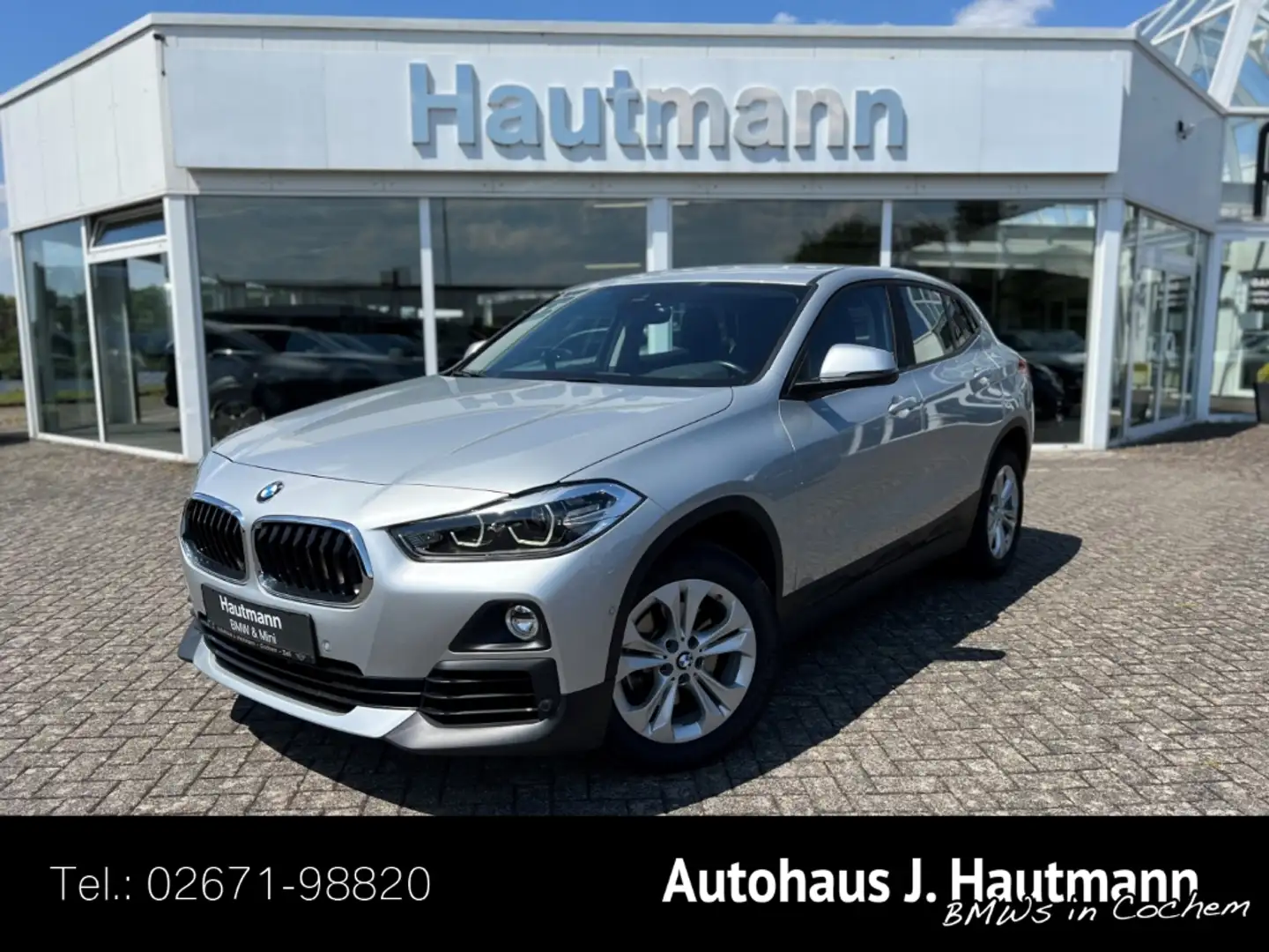 BMW X2 sDrive 18 i Advantage +1.HAND+AHK+RFK+ACC+ Argent - 1