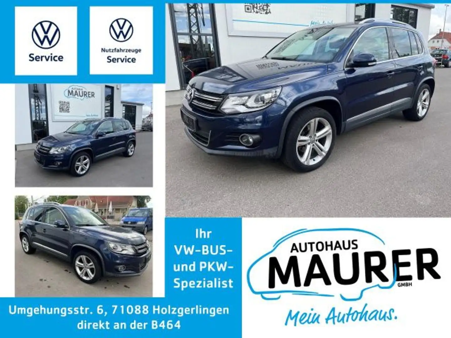 Volkswagen Tiguan 2,0 TDI 4Motion DSG Lounge AHK Navi Pano Bleu - 1