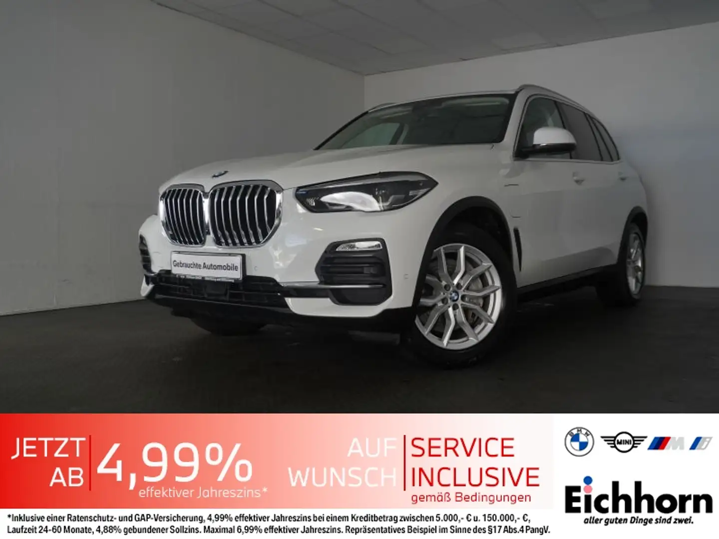 BMW X5 xDrive45e *AHK.PGSD.LEDER.HUD.SPORTSITZE* Weiß - 1