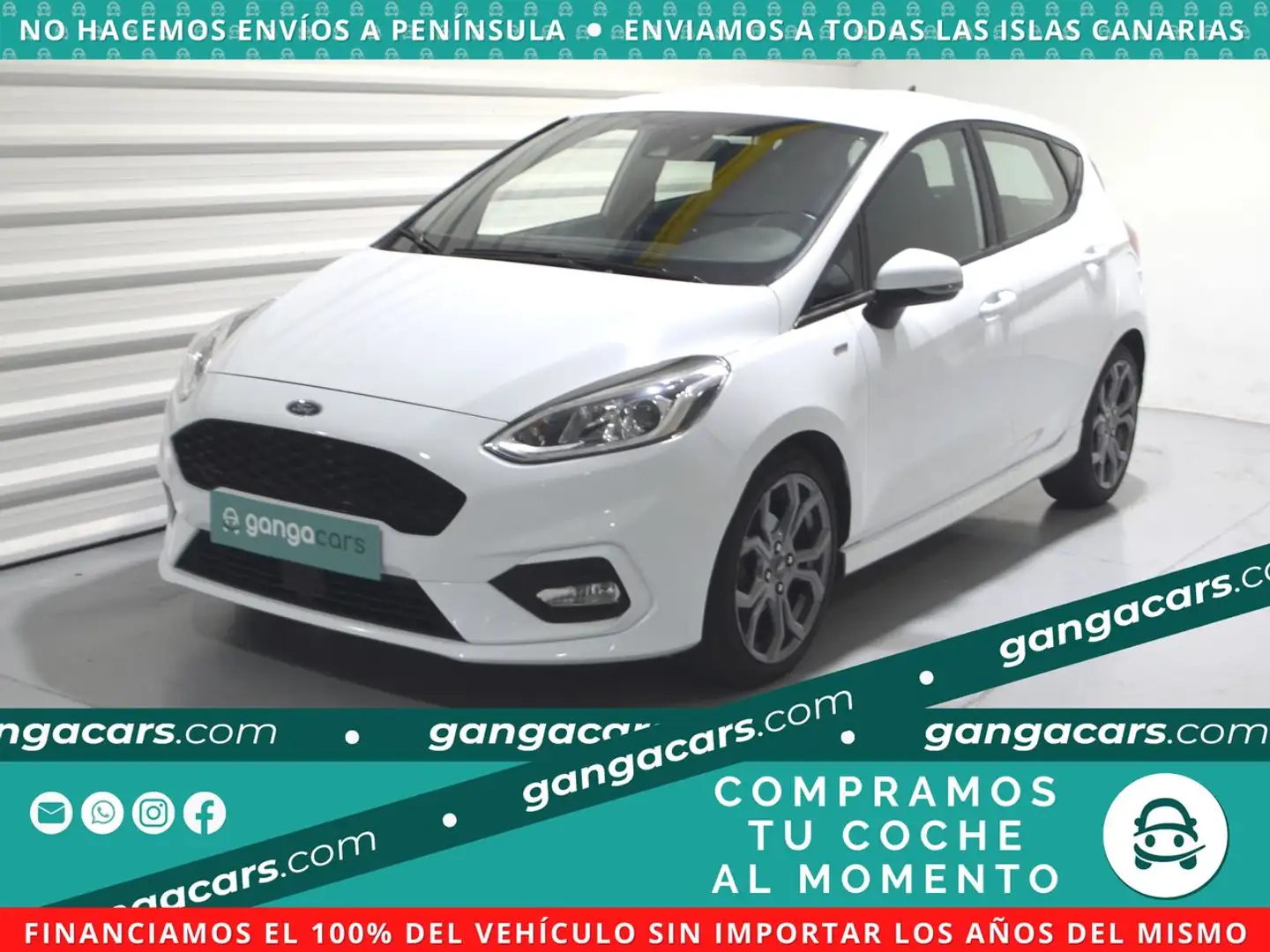 Ford Fiesta 1.0 EcoBoost S/S ST Line 140 Blanc - 1