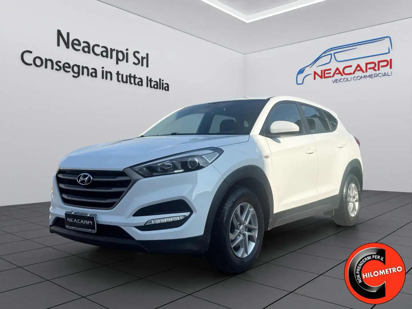 Hyundai TUCSON 1.7 CRDi COMFORT DIURNILEED-E6B-1PROPRIETARIO- Weiß - 1