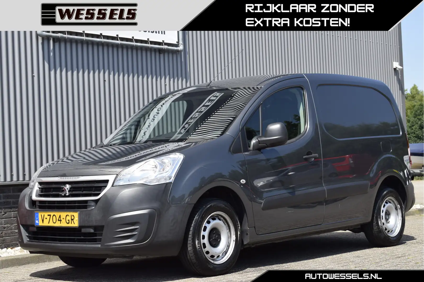 Peugeot Partner 120 1.6 BlueHDi 75 L1 Première MARGE, Airco, Schui Gris - 1