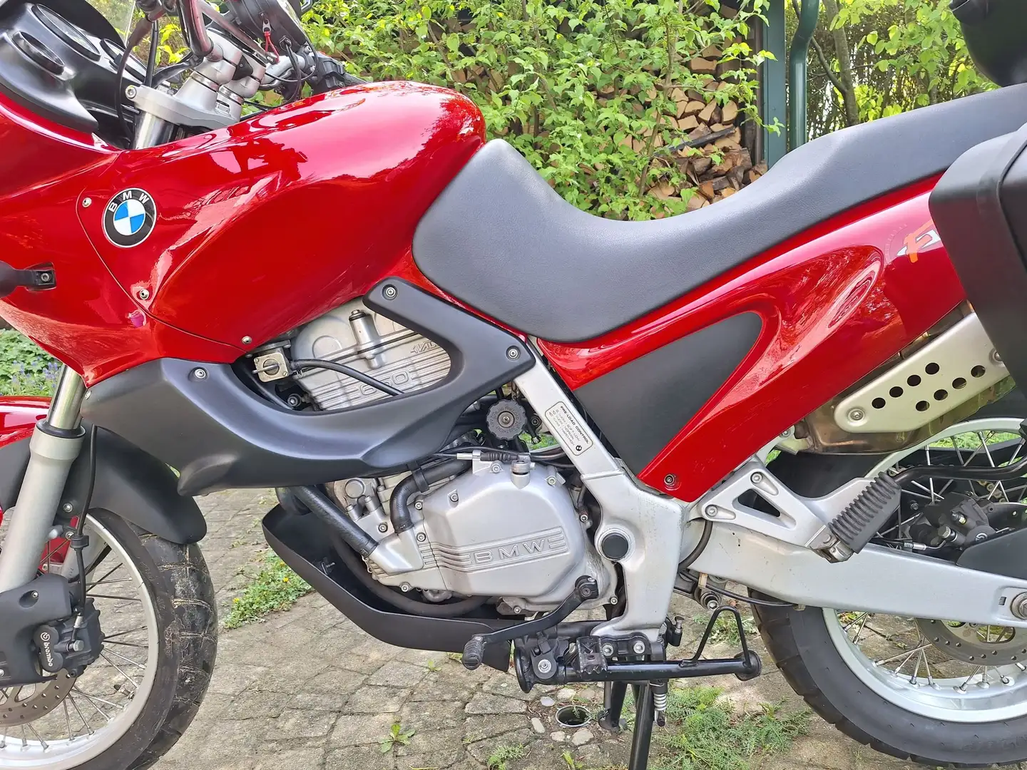 BMW F 650 mit Doppelvergaser Červená - 2