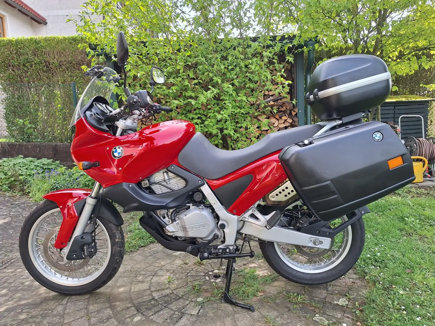 BMW F 650 mit Doppelvergaser Červená - 1
