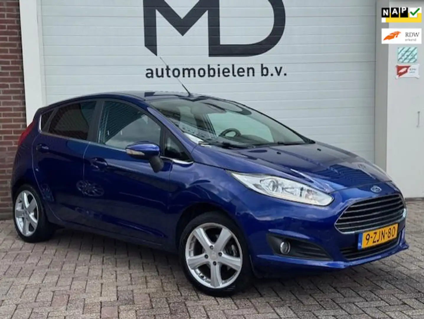 Ford Fiesta 1.0 EcoBoost Titanium -Cruise-Climate-Trekhaak Blauw - 1