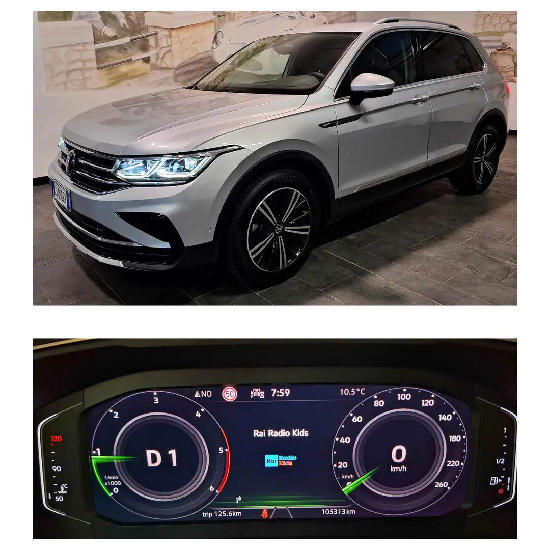 Volkswagen Tiguan 2.0 TDI DSG -VIRTUAL COCKPIT APPLE RETROCAM GAR24M Silber - 1