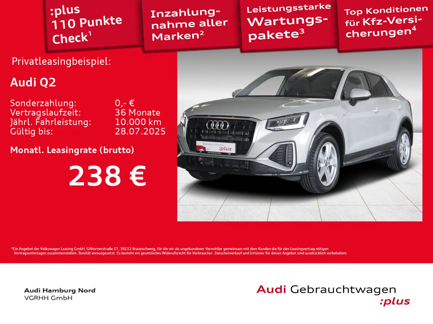 Audi Q2 35 TFSI S line S tronic AHK Sound ACC Navi Argent - 1