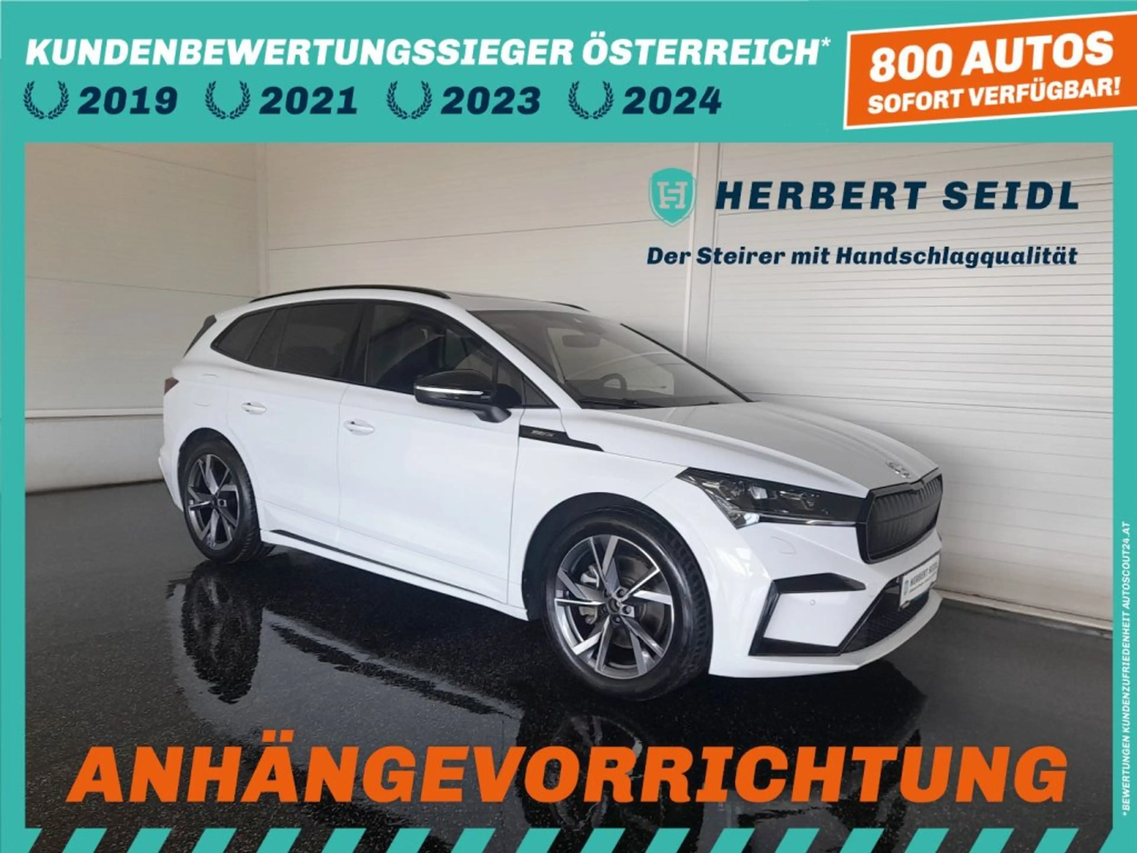 Skoda Enyaq IV SPORTLINE 4x4 82kWh Aut. *20 ZOLL / SKY / LED / NAVI / AHV & 360° KAMERA / LEDER-ALCANTARA / SHZG v+h*