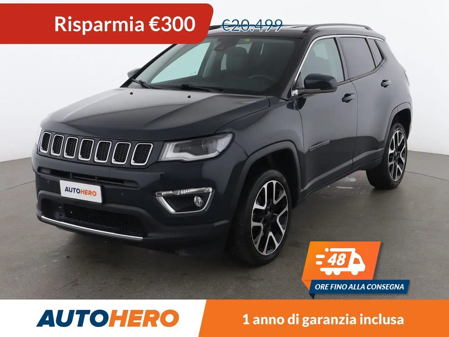 Jeep Compass 2.0 M-Jet Limited 170 CV aut. 4WD Blu/Azzurro - 1