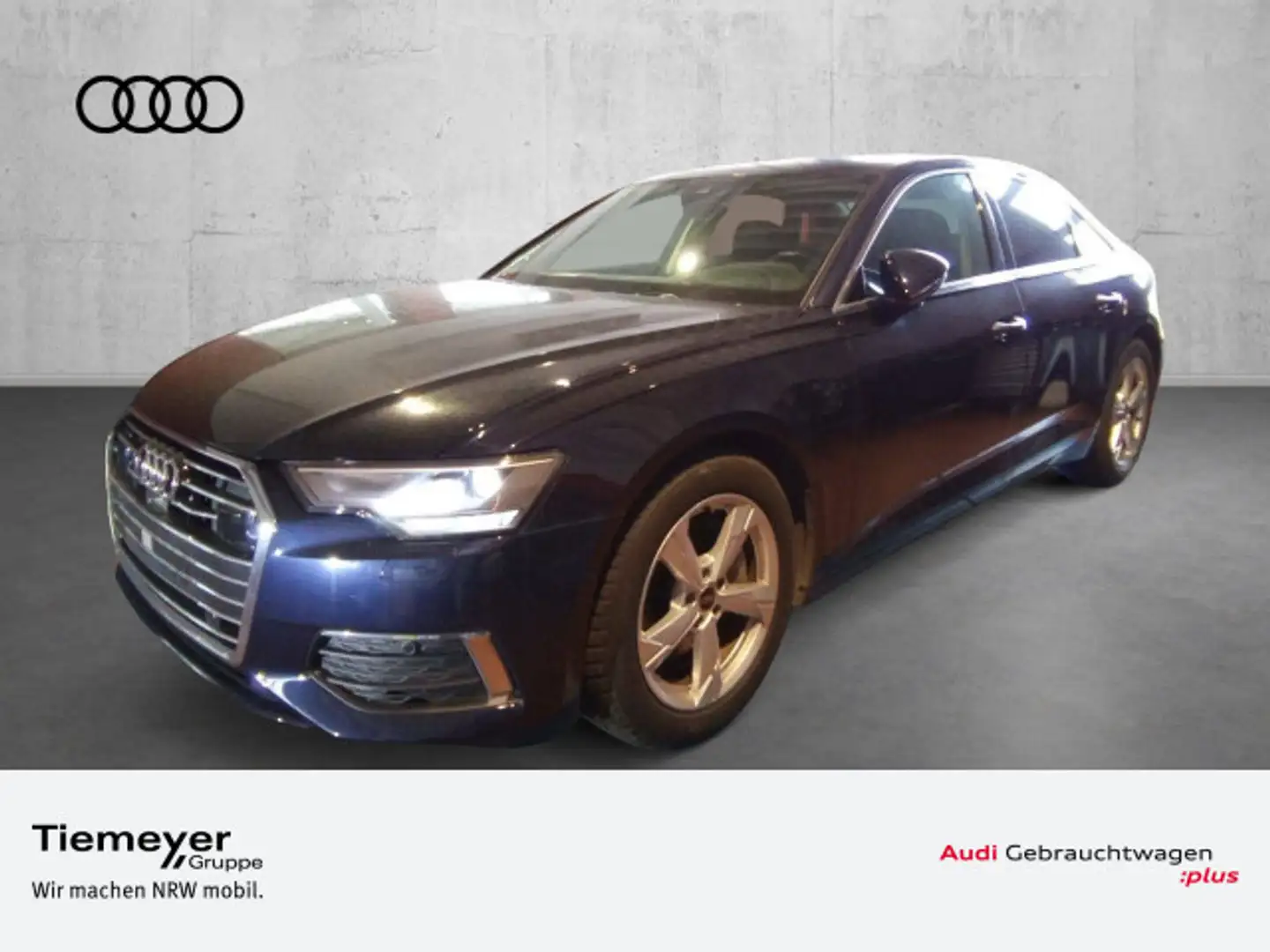 Audi A6 45 TFSI Q DESIGN UPE90 TV HuD ST.HEIZ BuO Blau - 1