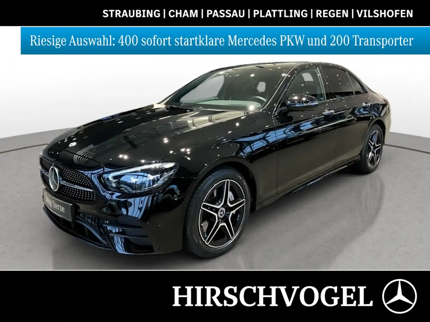 Mercedes-Benz E 450 4M AMG-Line+Night+DISTRON+HUP+Standhzg+LED Schwarz - 1