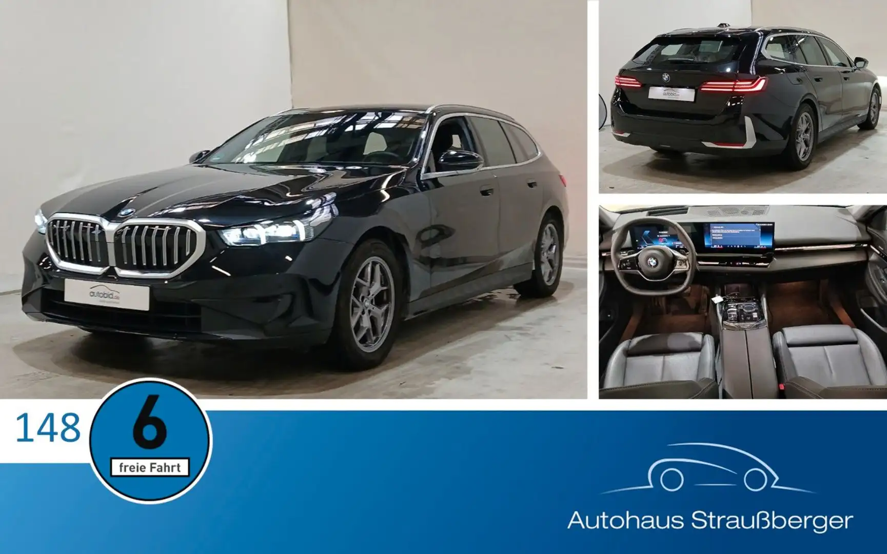 BMW 520 xd Tour. ACC AHK HUD H/K STHZ SHZx2 QI MEMORY Schwarz - 1