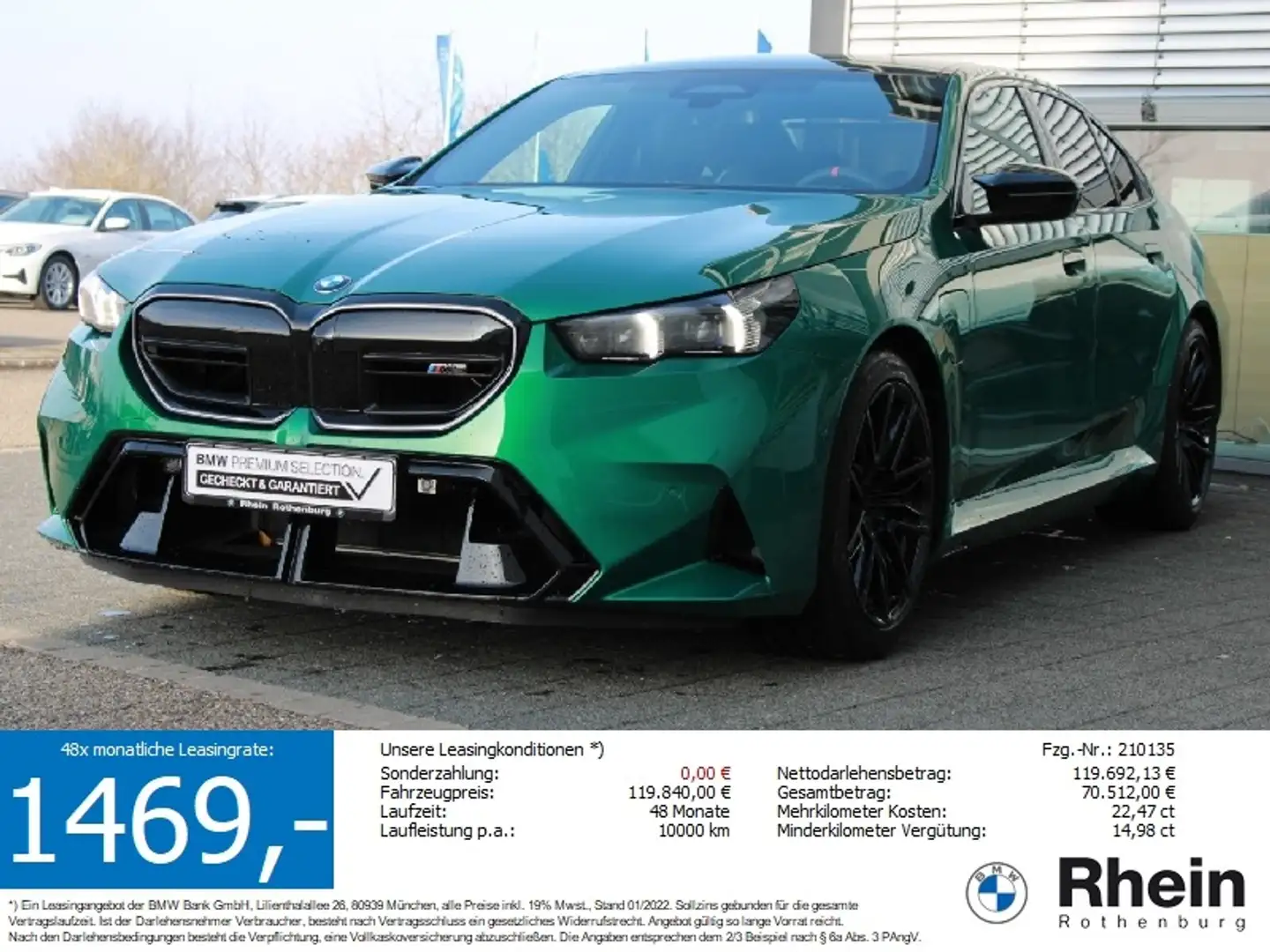 BMW M5 xDrive Limo Pano Bowers ACC 360 Cam Mem Vert - 1