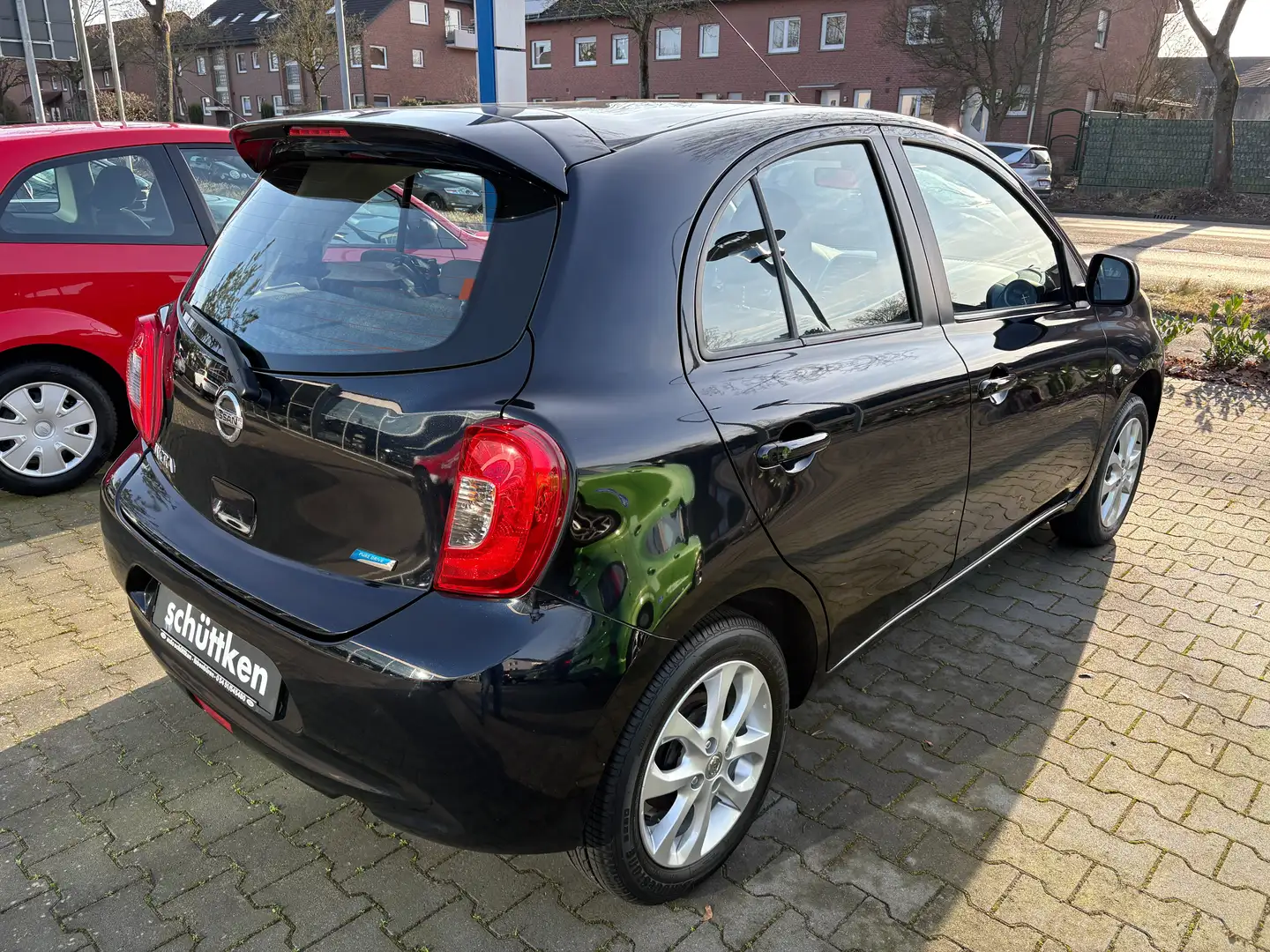 Nissan Micra 1.2 Visia First ALU, TeleBT, Klima, USB/AUX, GRA Schwarz - 2
