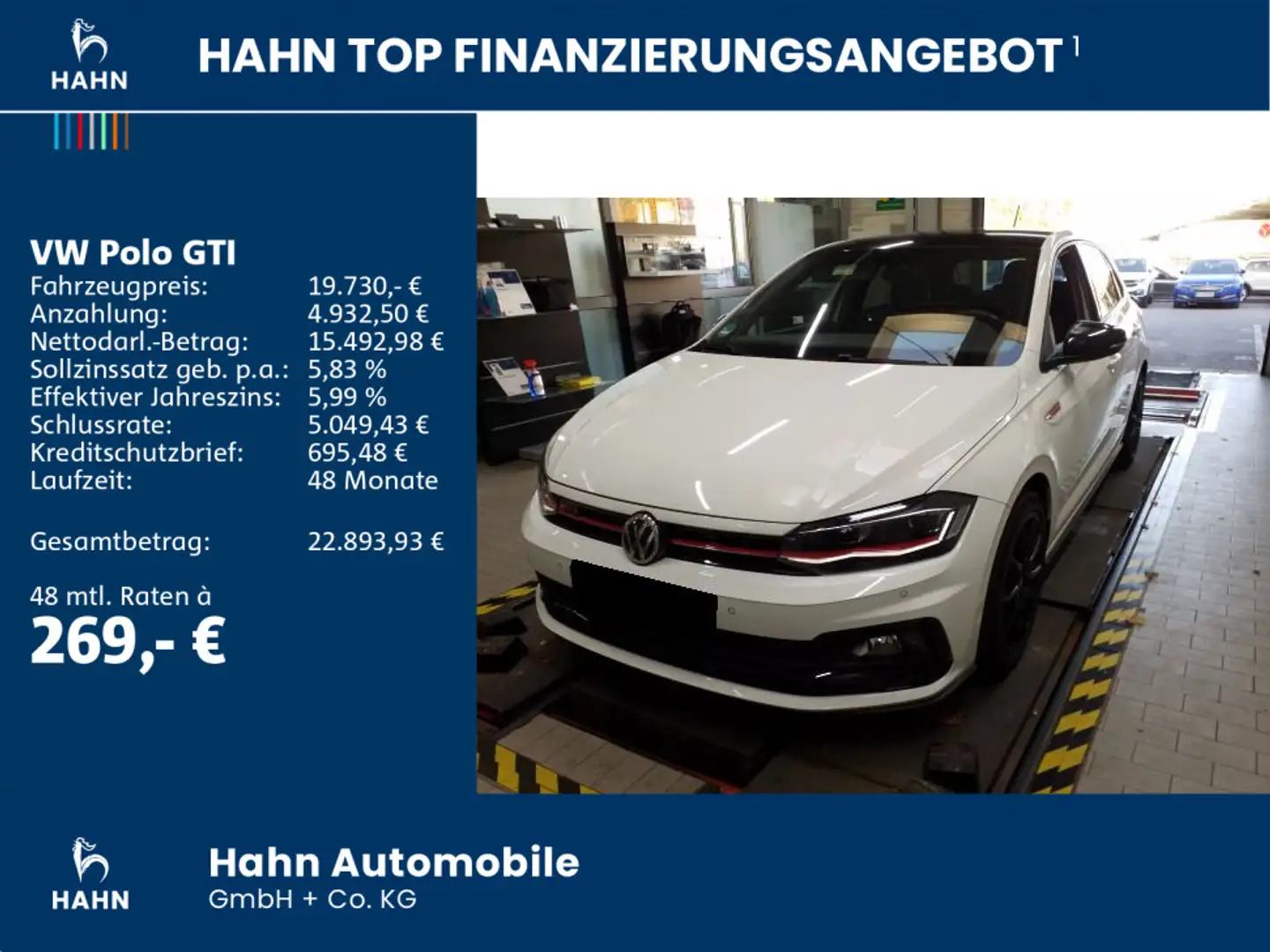 Volkswagen Polo GTI 2.0TSI DSG ACC PDC Navi Climatr Sitzh Weiß - 2