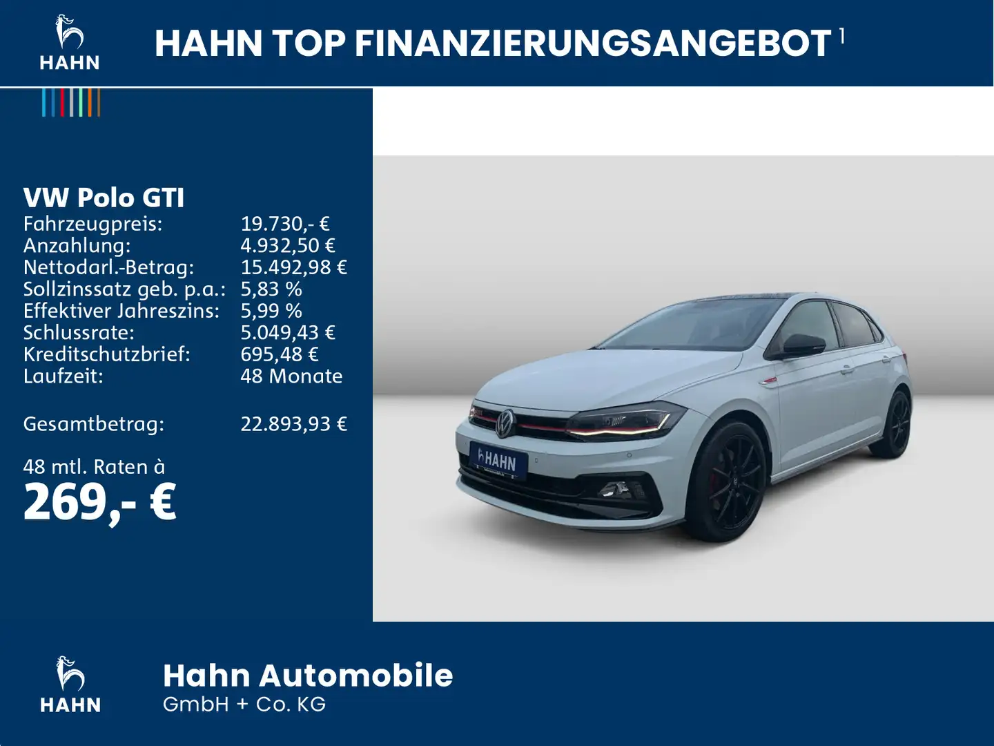 Volkswagen Polo GTI 2.0TSI DSG ACC PDC Navi Climatr Sitzh Wit - 2