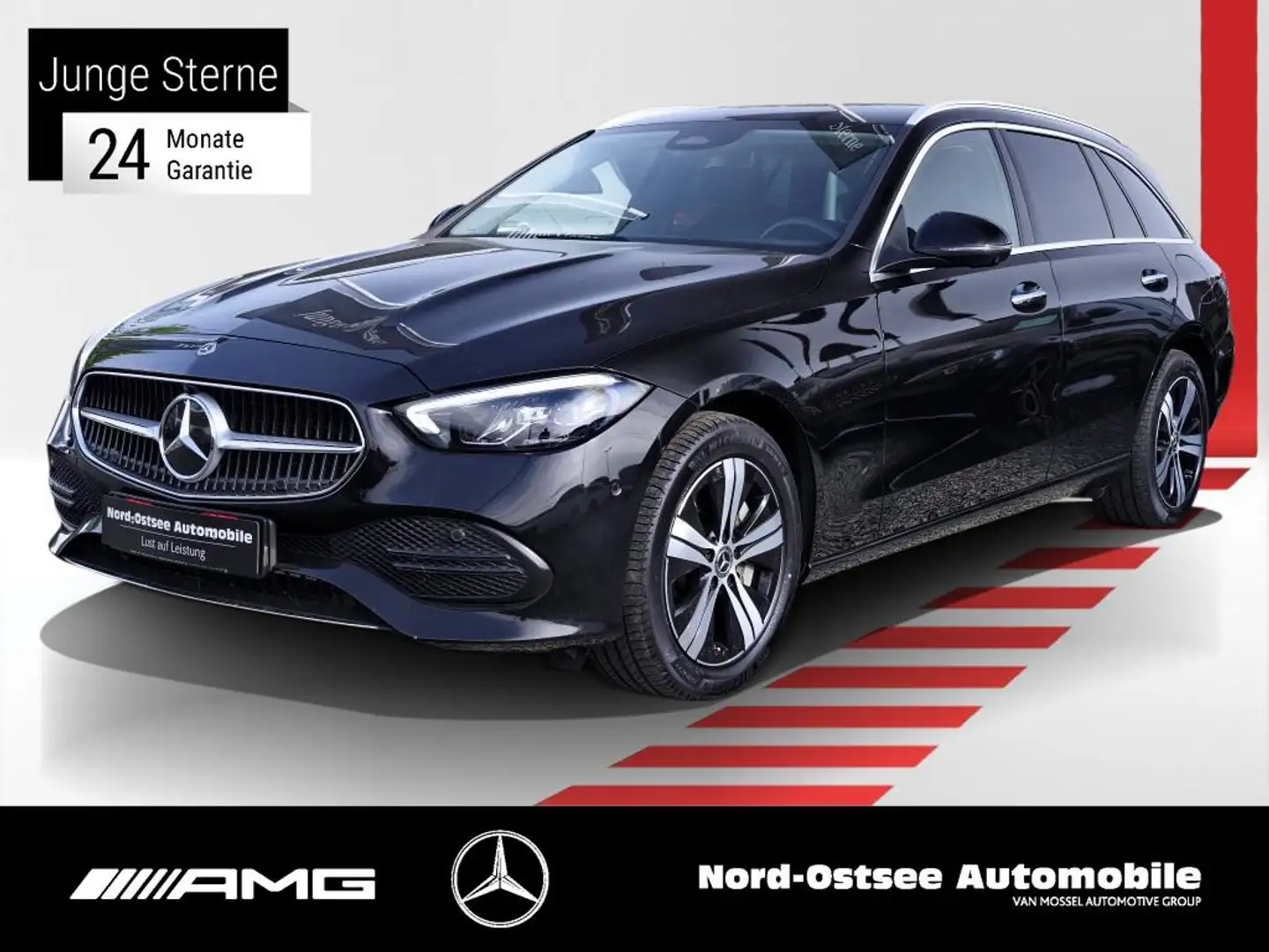 Mercedes-Benz C 300 e T Avantgarde AHK 360° Distro Lenkradhzg Schwarz - 1