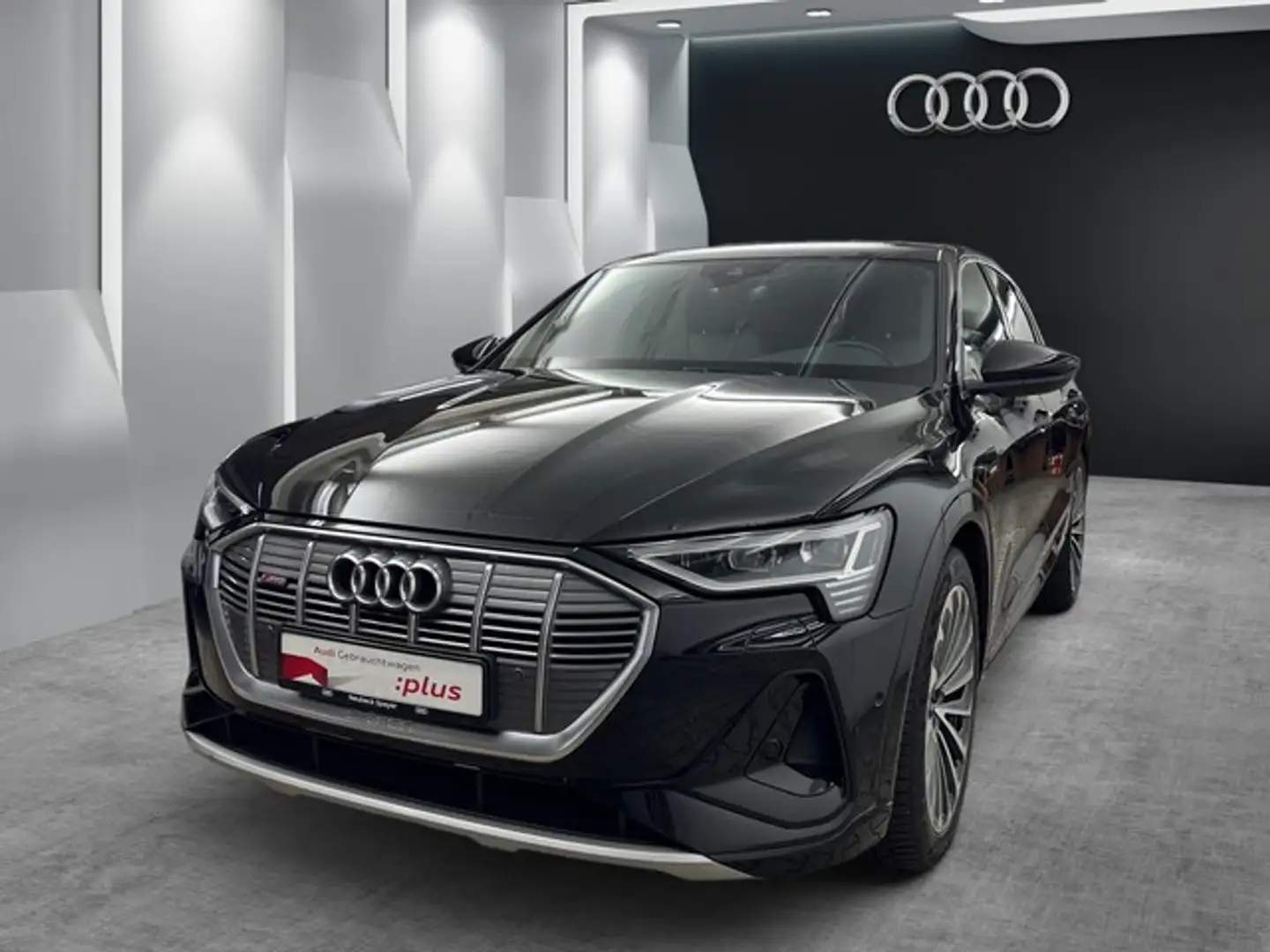 Audi e-tron 55 quattro S line RFK LEDER LUFTFEDERUNG Noir - 1