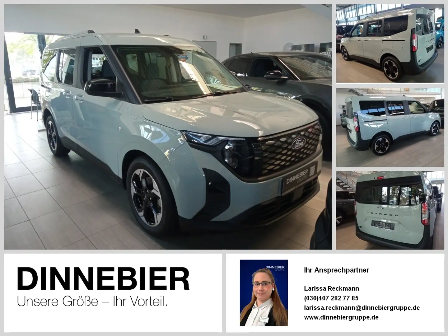 Ford Tourneo Courier L1 Titanium 100 kW Gris - 1
