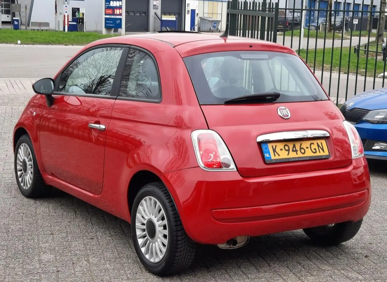 Fiat 500 1.2 Lounge Airconditioning... Rouge - 2