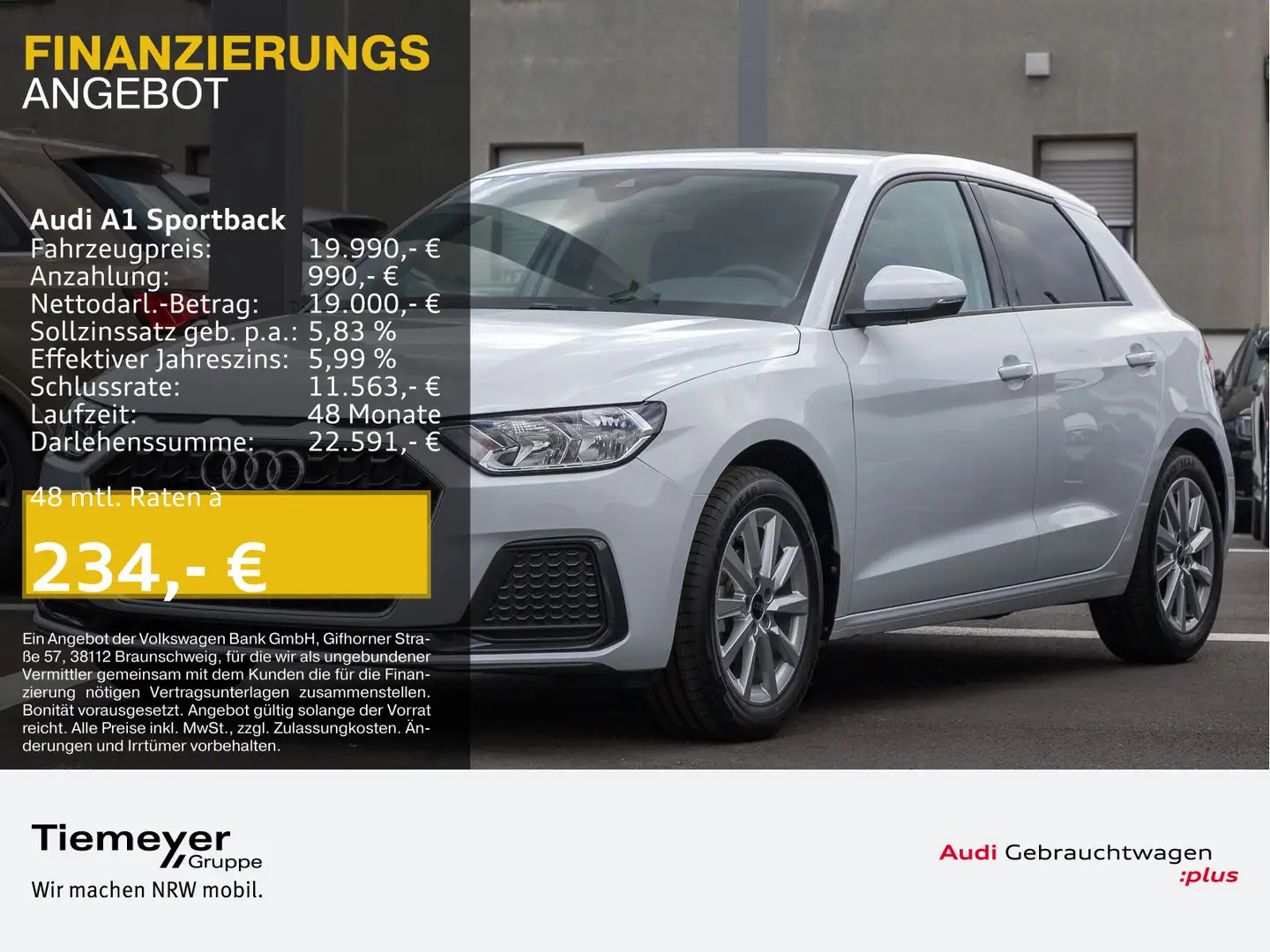 Audi A1 25 TFSI ADVANCED LM16 PRIVACY SMART Blanco - 1