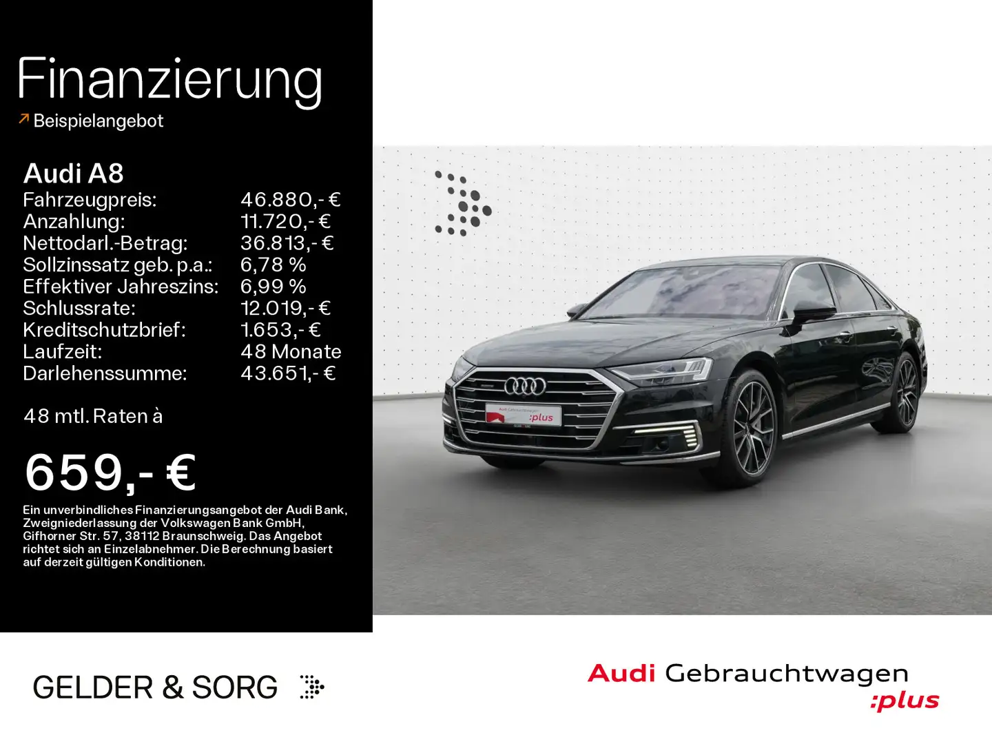 Audi A8 60 TFSIe *MASSAGE*B&O*PANO*SOFTCLOSE*360 Negru - 1