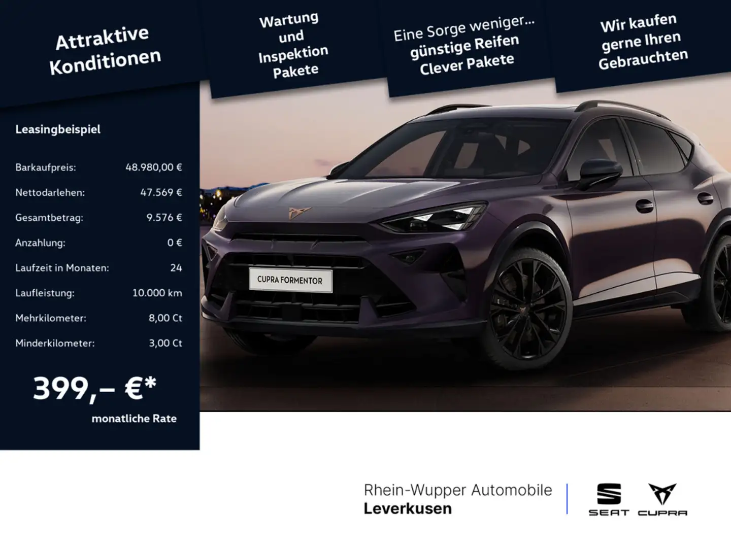 CUPRA Formentor VZ Black Edition 4Drive PANO VIRT A Burdeos - 1