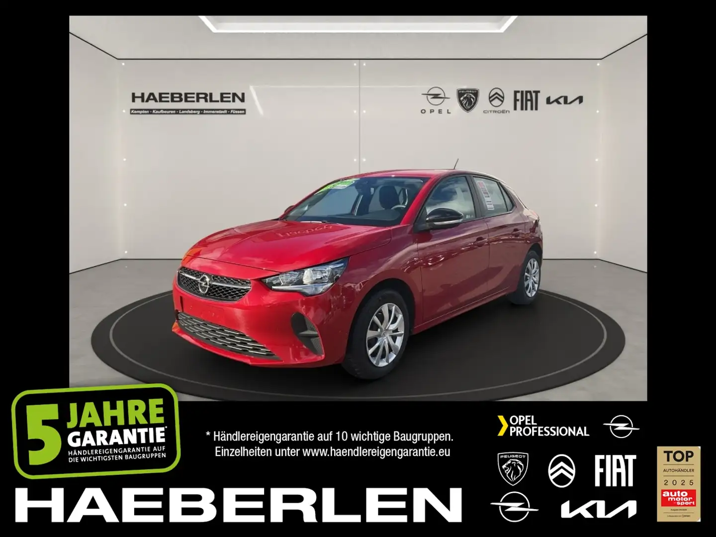 Opel Corsa F 1.2 Edition SpurH Klima Cruise Notbrems Rouge - 1