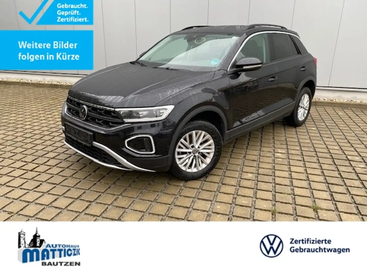 Volkswagen T-Roc 1.0 TSI Life LED-PLUS/NAVI+VZE/16-ZOLL/PARK-ASSIS Schwarz - 1