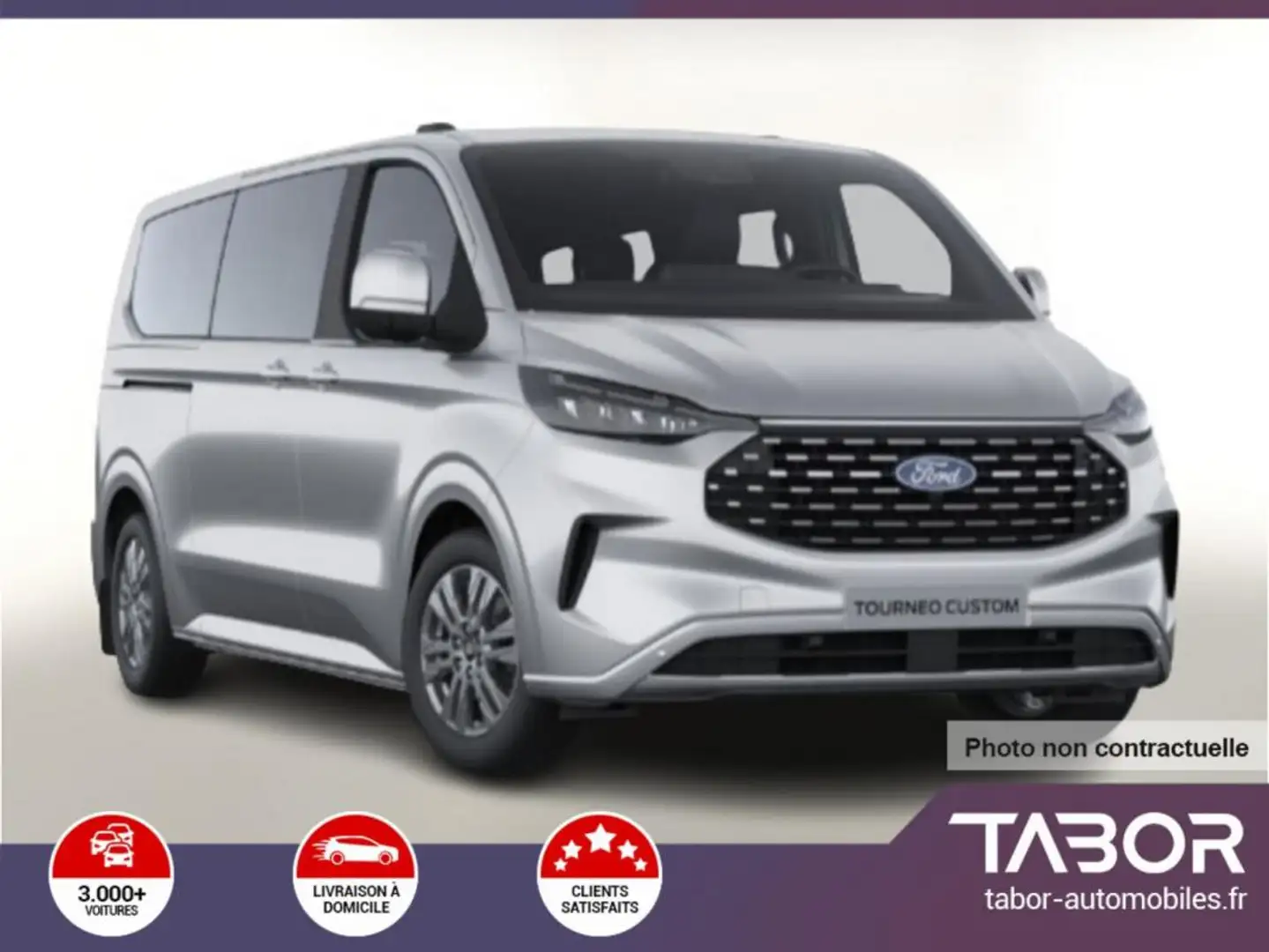 Ford Tourneo Custom 2.0 TDCi 170 Aut Tit 320 L2 Plateado - 1