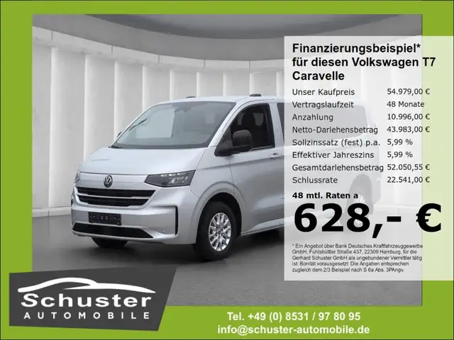 Volkswagen T7 Caravelle LR Life 9Sitze TDI*Autom Temp R-Kam