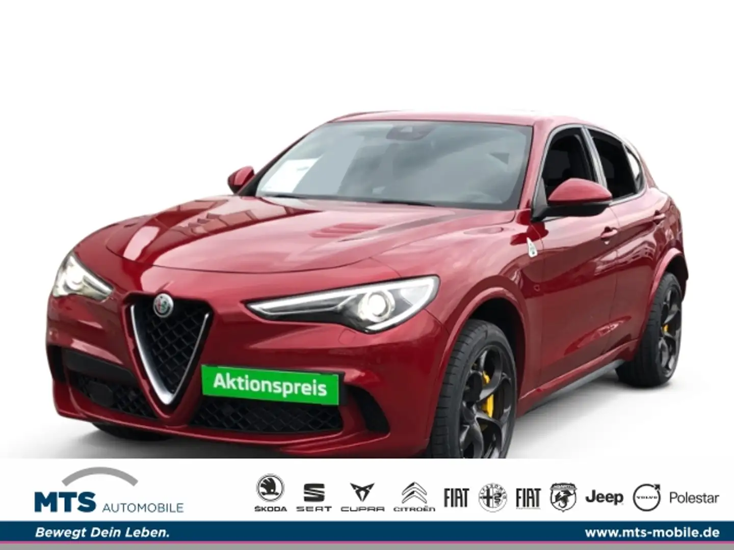 Alfa Romeo Stelvio Quadrifoglio Q4 2.9 V6 Bi-turbo EU6d-T Allrad AD N Czerwony - 1