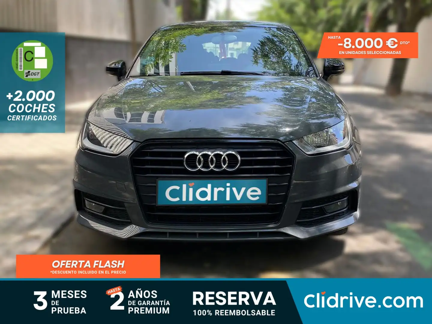 Audi A1 Sportback 1.4 TFSI Adrenalin 92kW Gris - 1