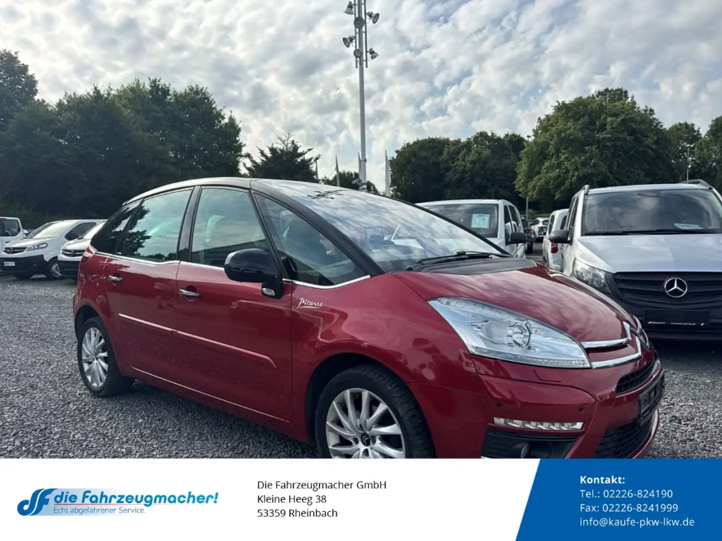 Citroen C4 Picasso Exclusive 1.6 HDi 110 FAP *EXPORT Rood - 1