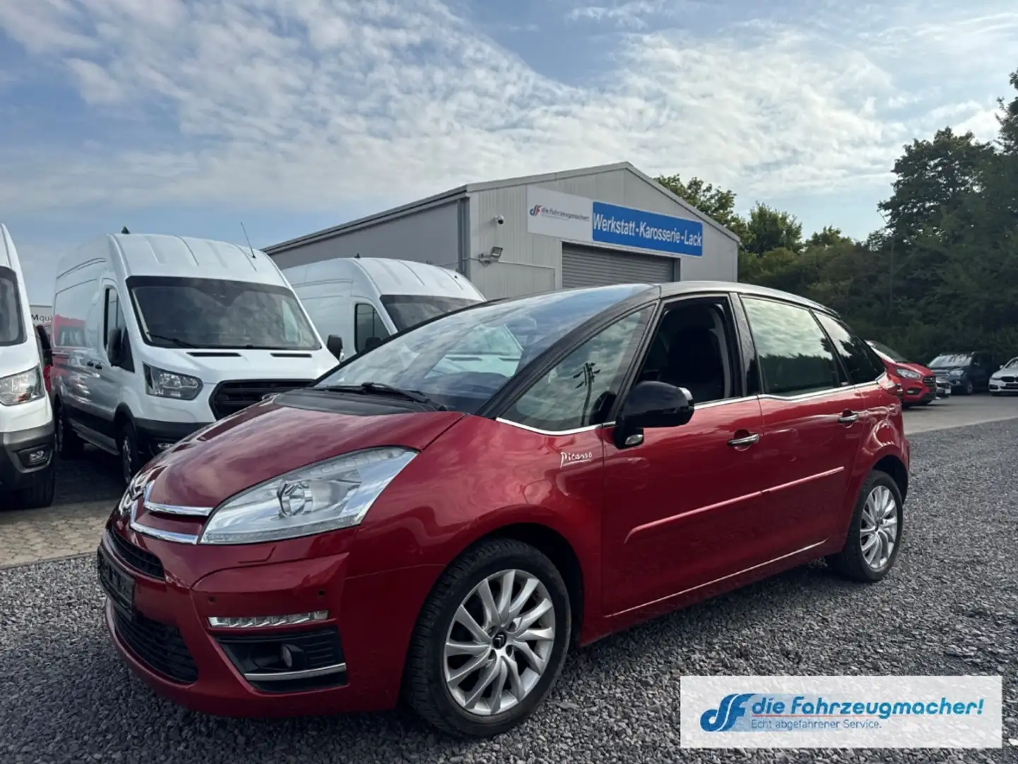 Citroen C4 Picasso Exclusive 1.6 HDi 110 FAP *EXPORT Rood - 2