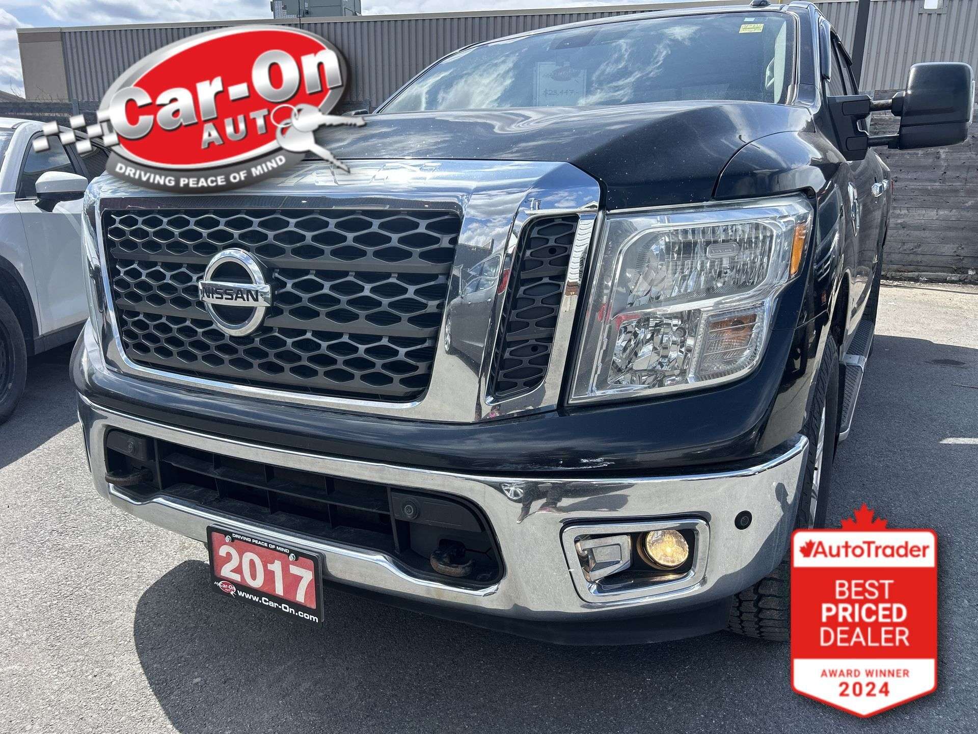 Black 2017 Nissan Titan SV Crew Cab 4WD Pickup Truck Four-Wheel Drive Automatic