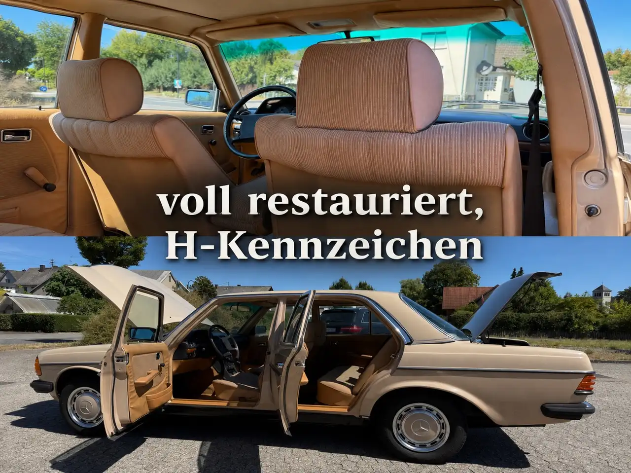 Mercedes-Benz 230 W123 Restauriert H- Kennzeichen Tausch Möglich, foto 2