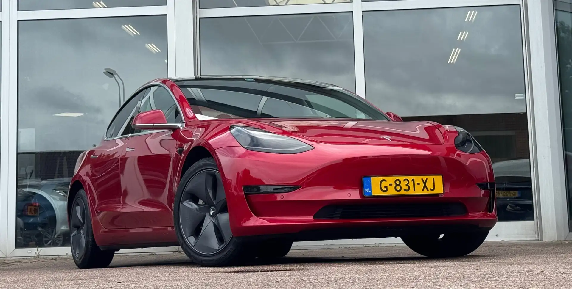 Tesla Model 3 Long Range AWD 75 kWh Dual Motor SOH 87% Mooi! Červená - 2