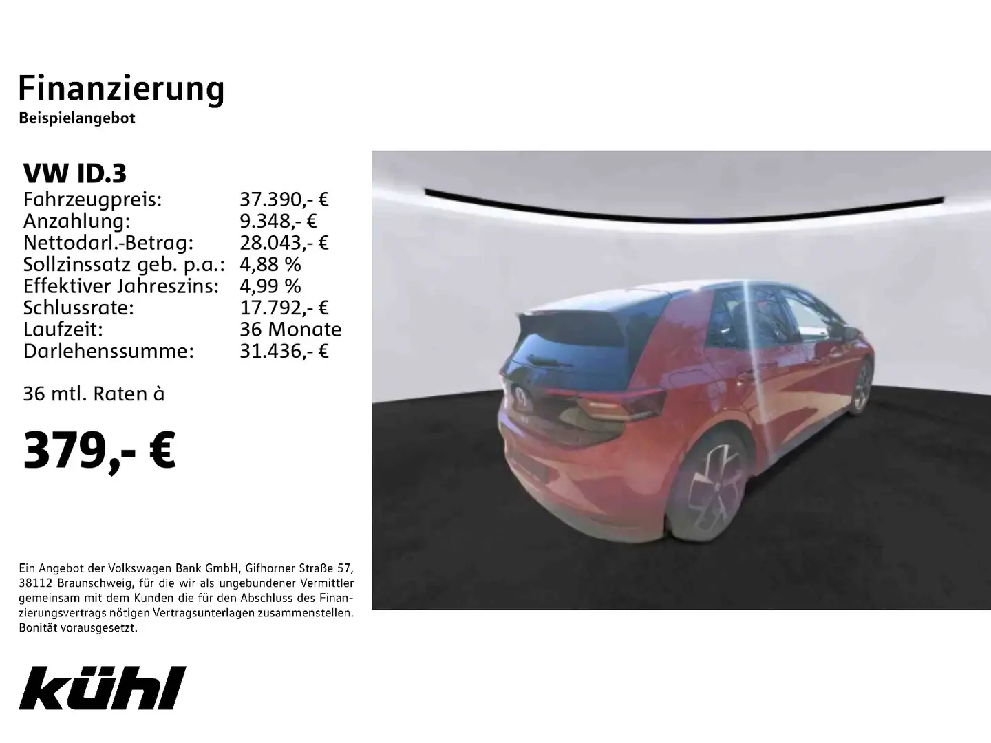 Volkswagen ID.3 Pro S IQ.Light ACC DCC HuD 360° App Navi Rot - 2