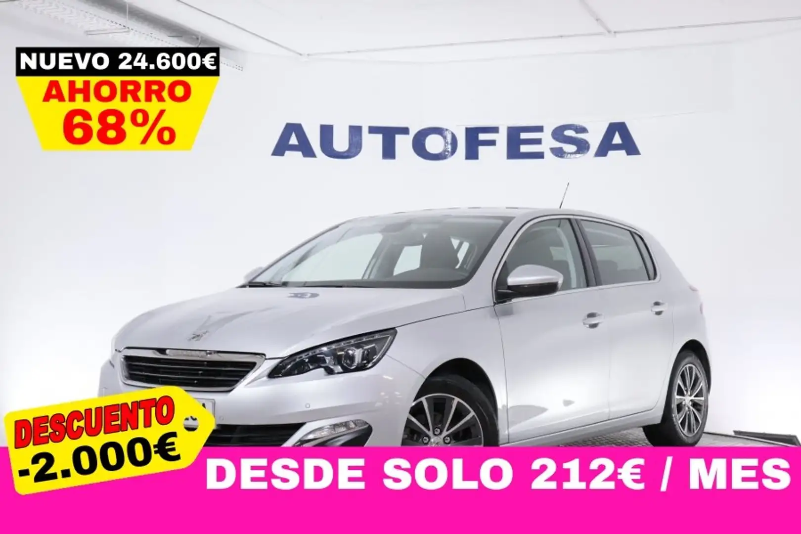 Peugeot 308 1.2 110CV ALLURE 5P # NAVY,PARTKTRONIC Gris - 1