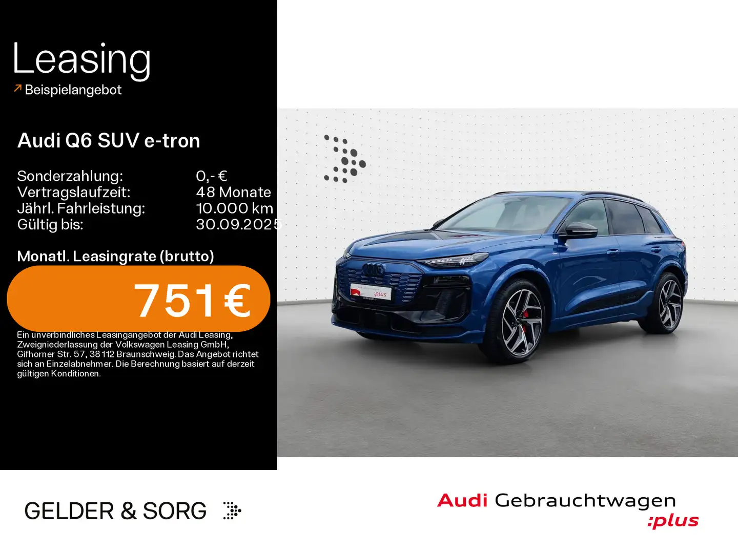 Audi Q6 55 quattro S line HuD*360°*Pano Bleu - 1