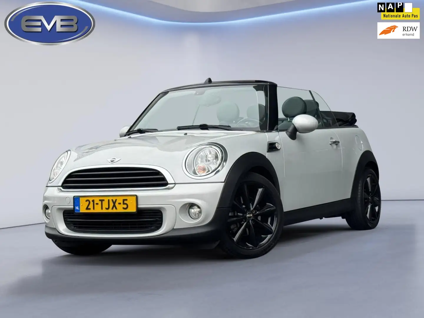 MINI Mini Cabrio 1.6 Chili cabrio, lederen interieur, p Wit - 1