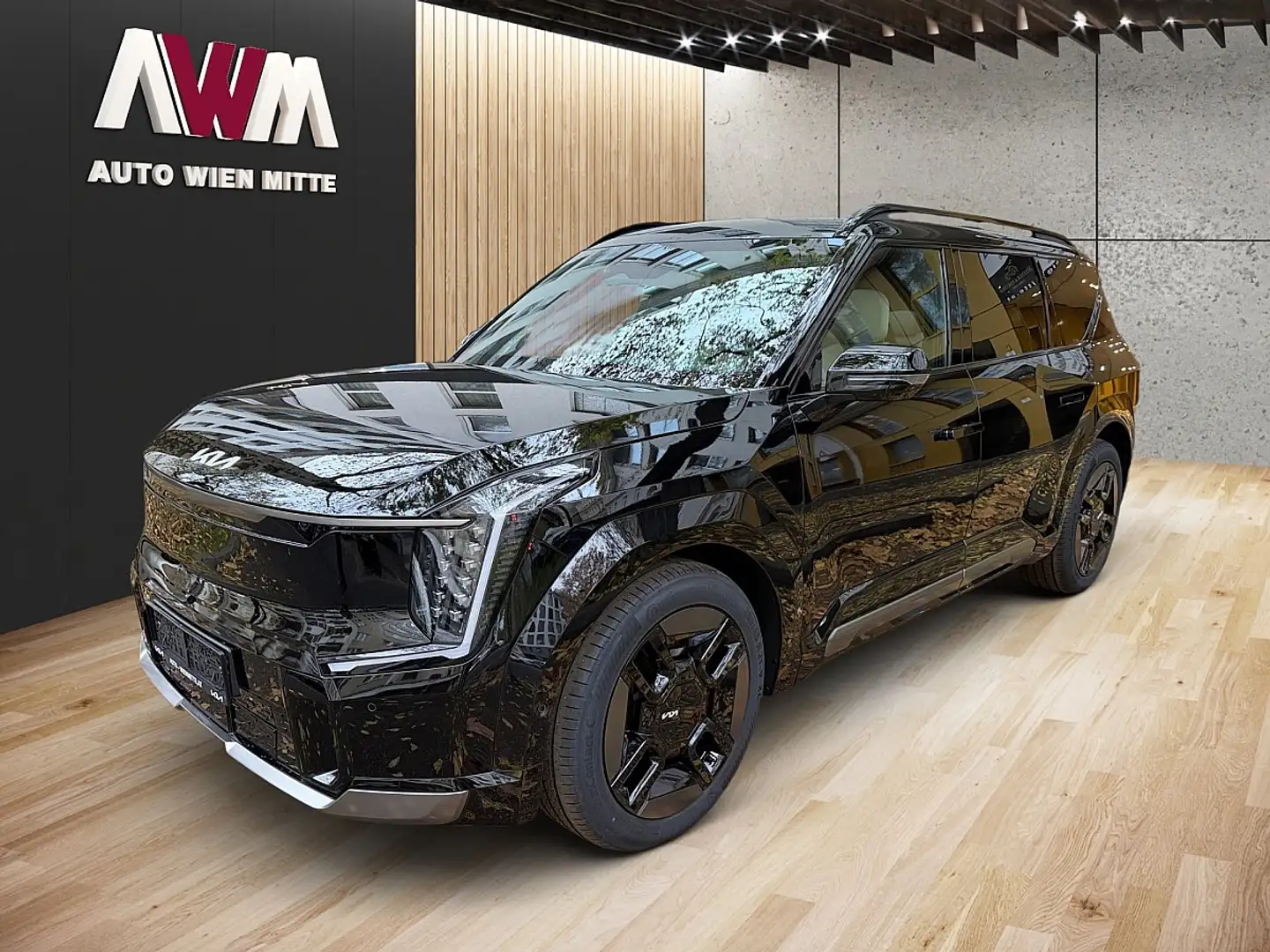 Kia EV9 AWD 99.8kWh GT-Line Aut.| AUTO WIEN MITTE Schwarz - 1