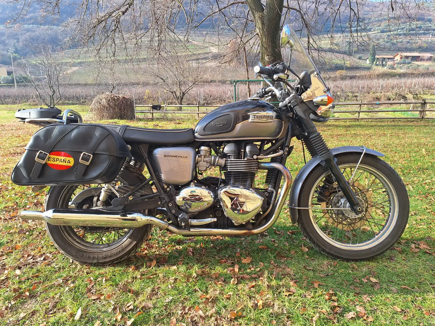 Triumph Bonneville T100 crna - 1