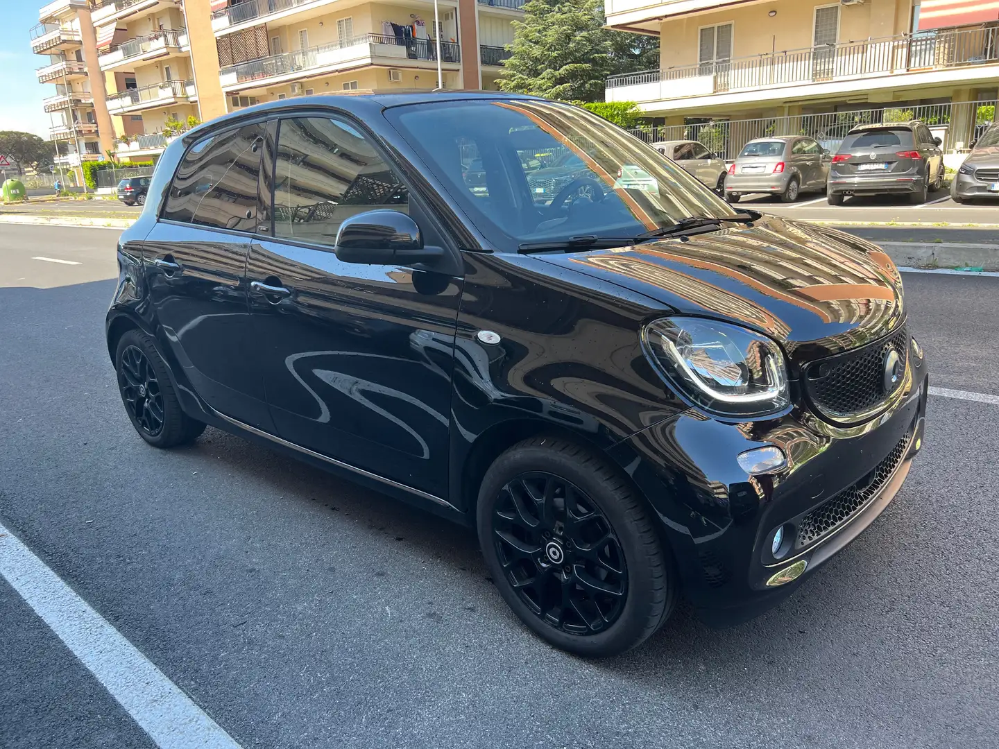 smart forFour TURBO PRIME NAVI PACK SPORT FULL LED PELLE CERCHI Nero - 2