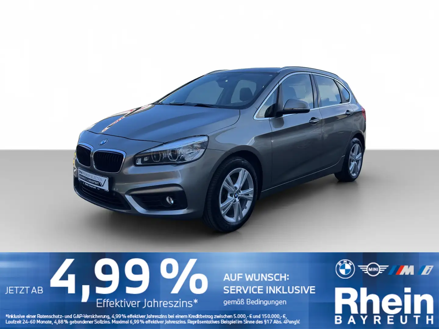BMW 218 d Active Tourer Advantage Navi LED Hifi AHK Navi L Silber - 1