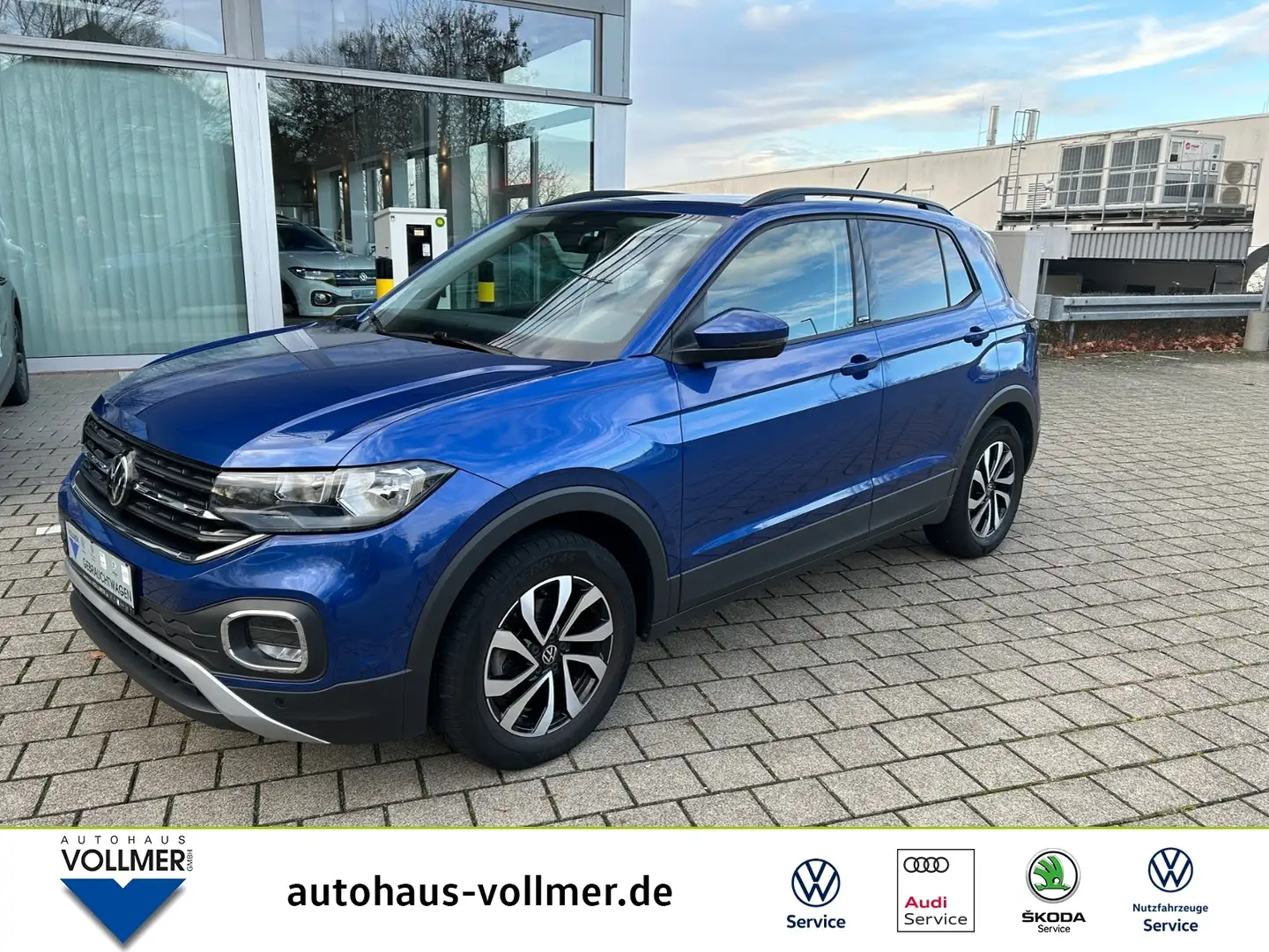 Volkswagen T-Cross 1,5 TSI DSG Active AHK, ACC, SHZ, PDC KLIMA NAVI Blau - 1