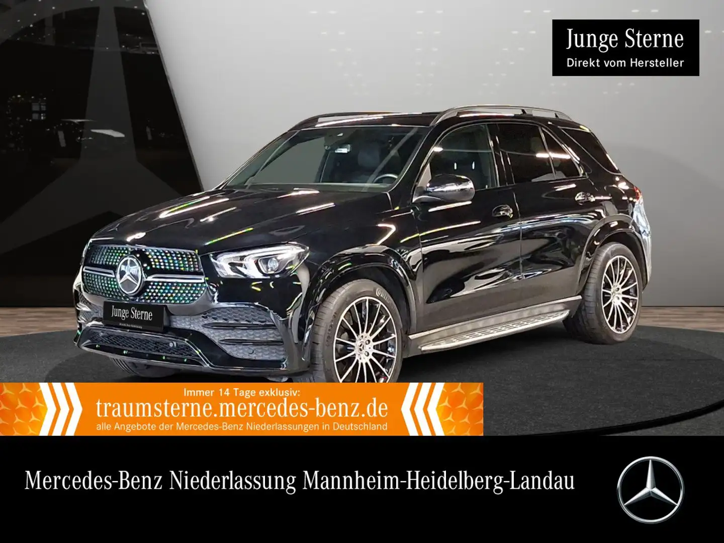 Mercedes-Benz GLE 350 e 4M AMG+NIGHT+LED+KAMERA+21"+SPUR+9G Schwarz - 1