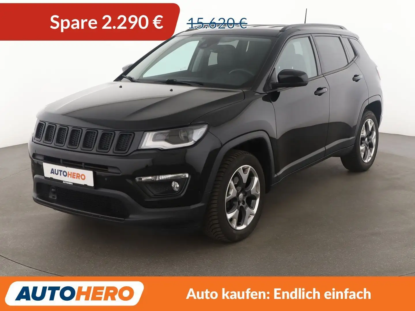 Jeep Compass 1.4 M-Air Limited FWD*NAVI*TEMPO*CAM*PDC*SHZ* Schwarz - 1