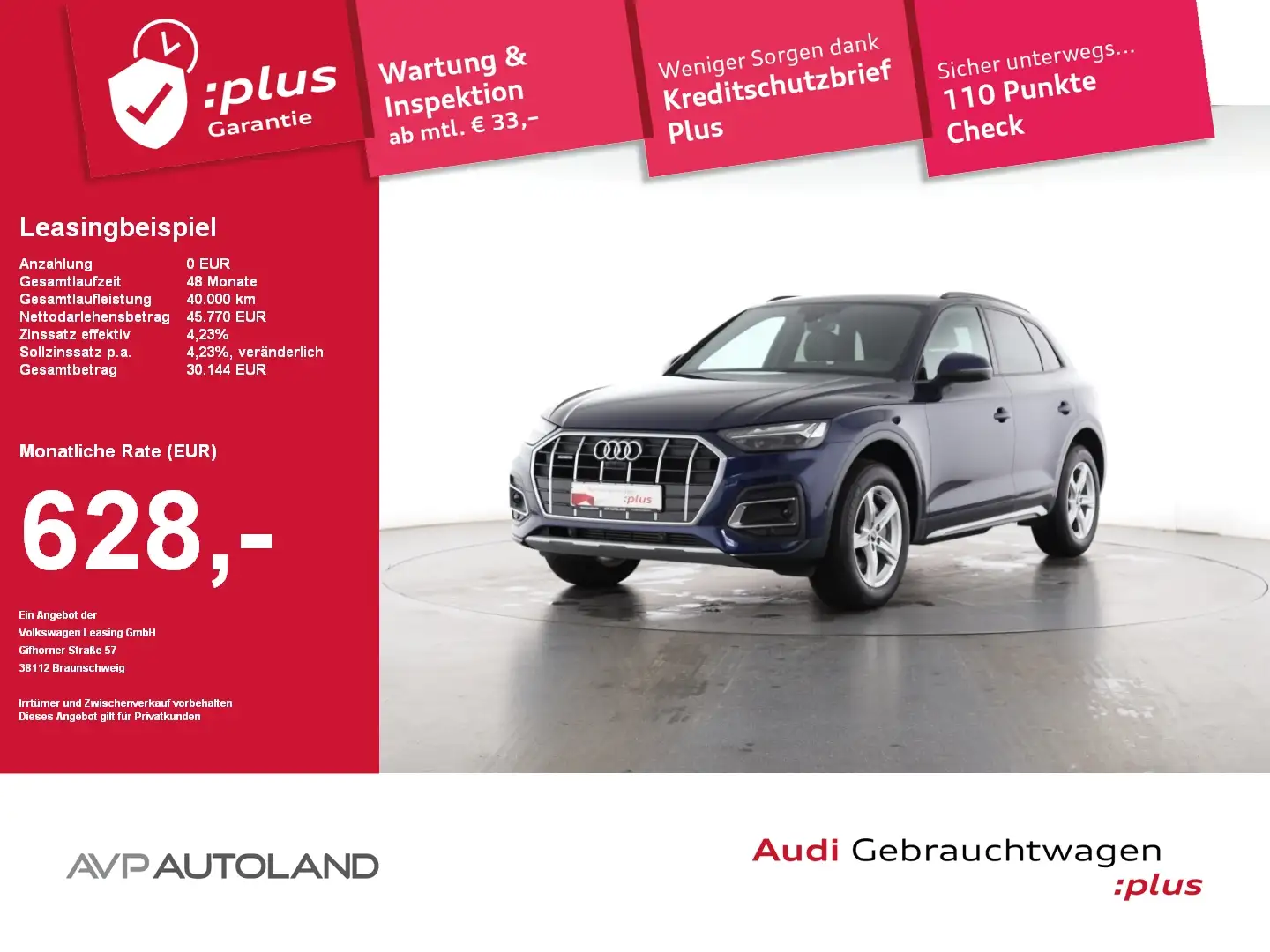 Audi Q5 40 TFSI quattro advanced | MMI NAVI PLUS | Blau - 1